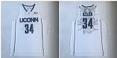 UConn Huskies 34 Ray Allen White College Basketball Jersey,baseball caps,new era cap wholesale,wholesale hats